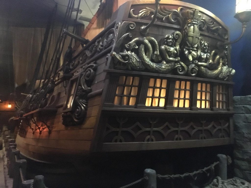 Tom McDyne at the PIRATES OF NASSAU museum in The Bahamas