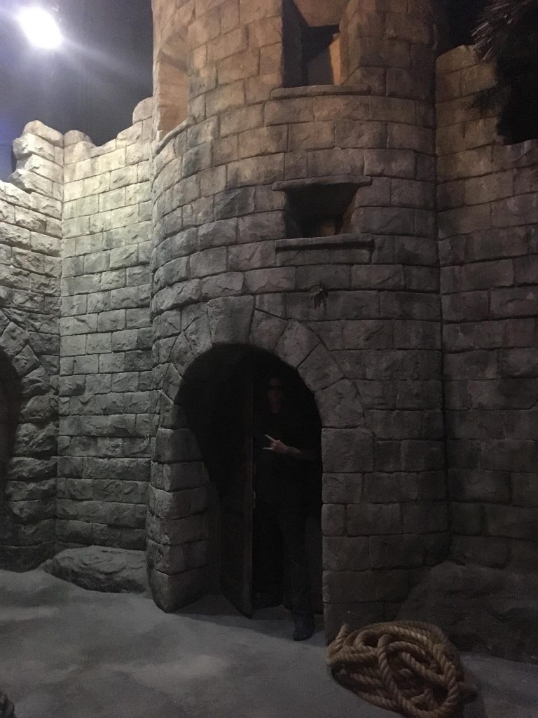 Tom McDyne at the PIRATES OF NASSAU museum in The Bahamas