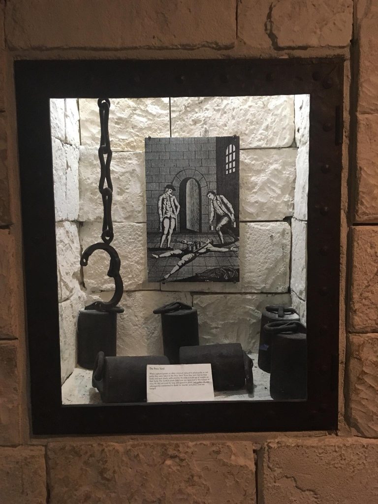 Tom McDyne at the PIRATES OF NASSAU museum in The Bahamas