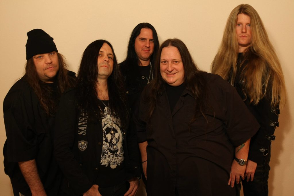 Tom McDyne with JON OLIVA'S PAIN at the FESTIVAL album photo-shoot (alternate photos that were not used)