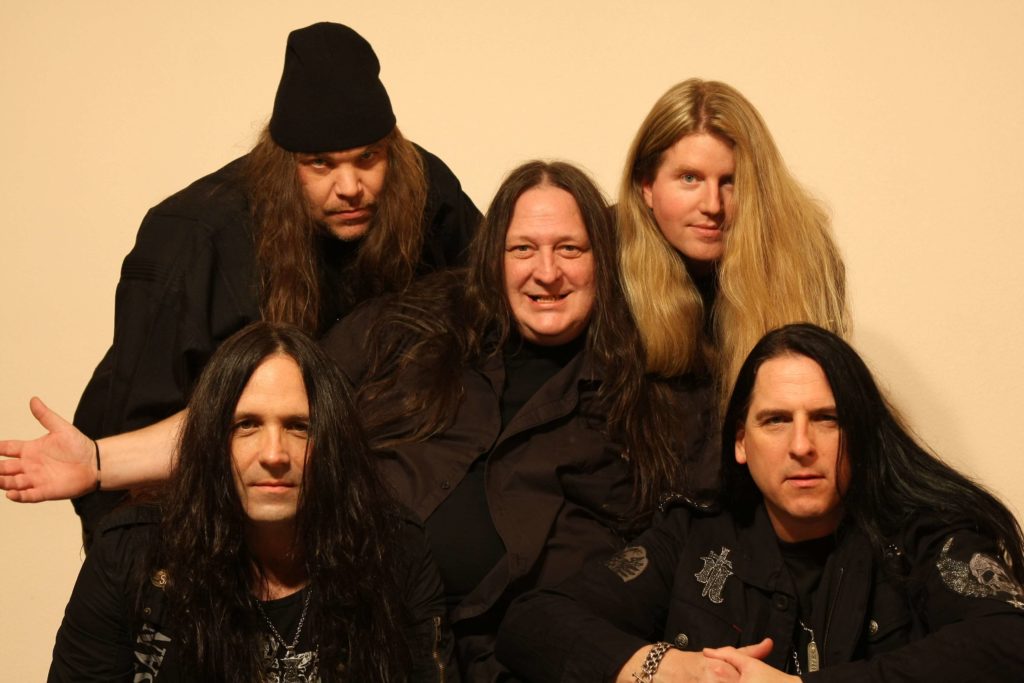 Tom McDyne with JON OLIVA'S PAIN at the FESTIVAL album photo-shoot (alternate photos that were not used)