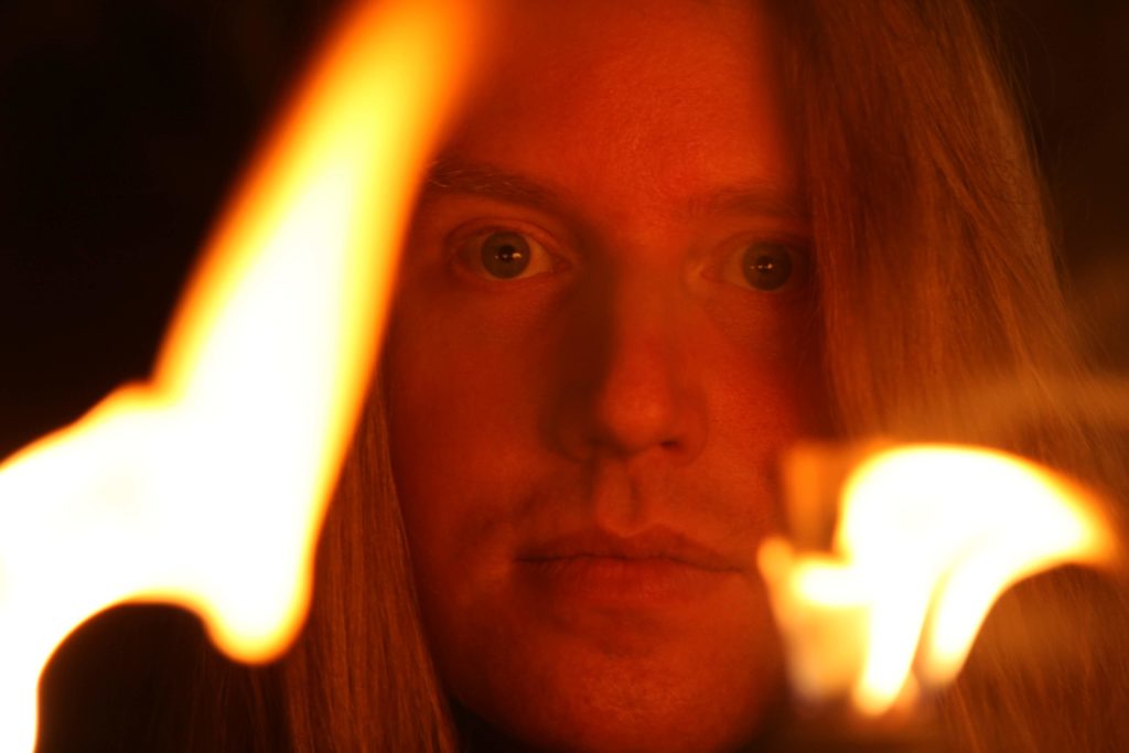 Tom McDyne with JON OLIVA'S PAIN at the FESTIVAL album photoshoot