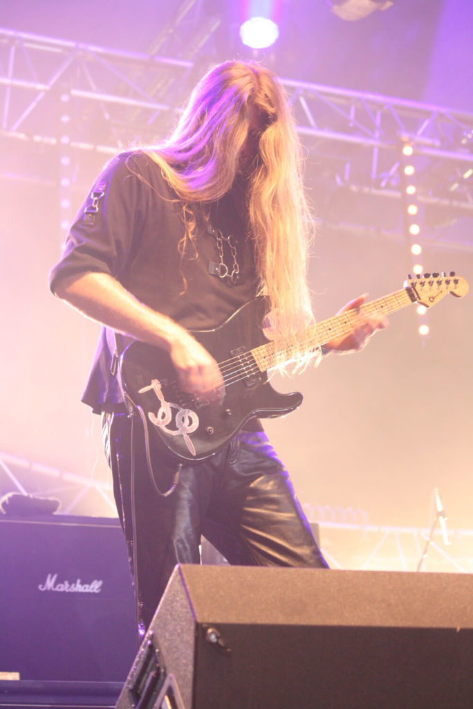 Tom McDyne with JON OLIVA'S PAIN at the GRASPOP FESTIVAL in Germany