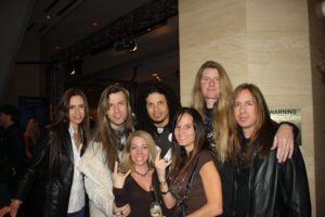 Tom McDyne - Armand Melnbardis, Jeff Scott Soto, Tom &amp; Tracy Shell at NAMM wtih some fans