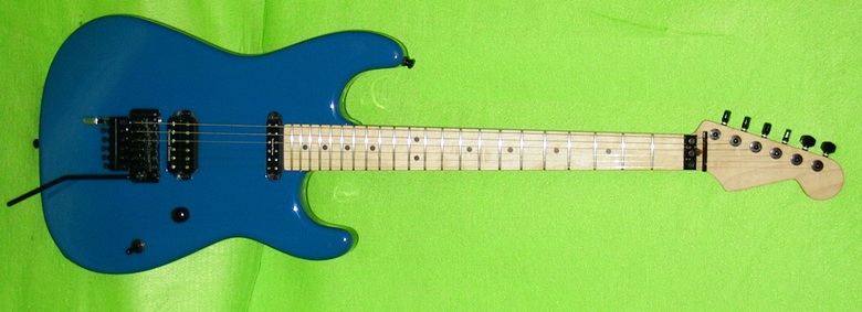 Tom McDyne - SavaGear - Tom's blue Charvel weeks before going on tour with CIRCLE II CIRCLE